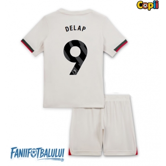 Chelsea Liam Delap #9 Echipament de Fotbal Replică 2025-26 Copii Deplasare (+ Șorturi)